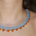 Pompon necklace